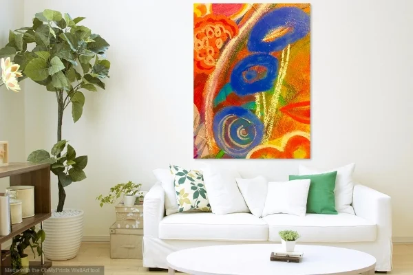 Tara created this awesome art as she was working on her background. It was a small section of the art but we agreed it would make a stunning large painting. Hope she creates it.
