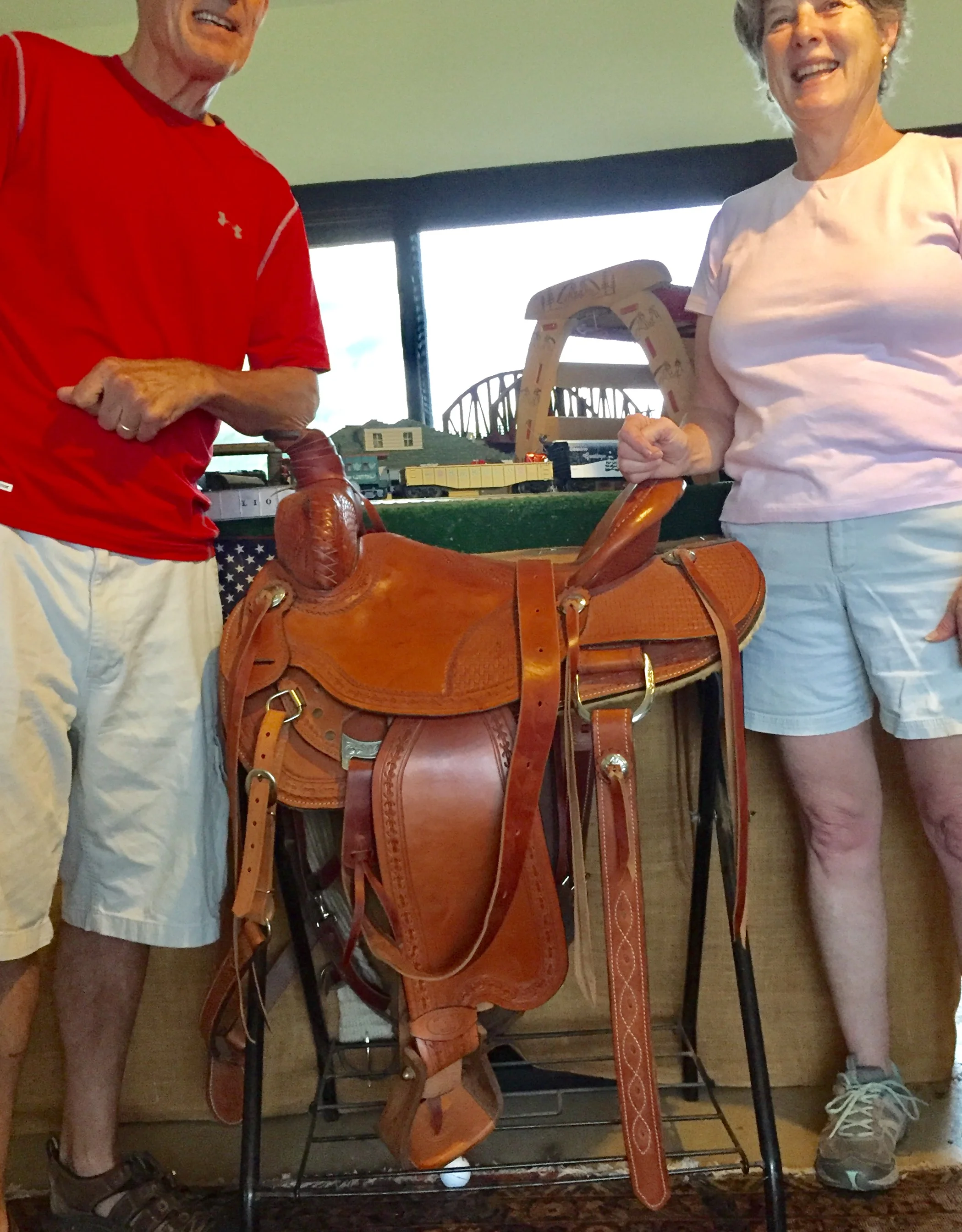 Roger's latest saddle build. 