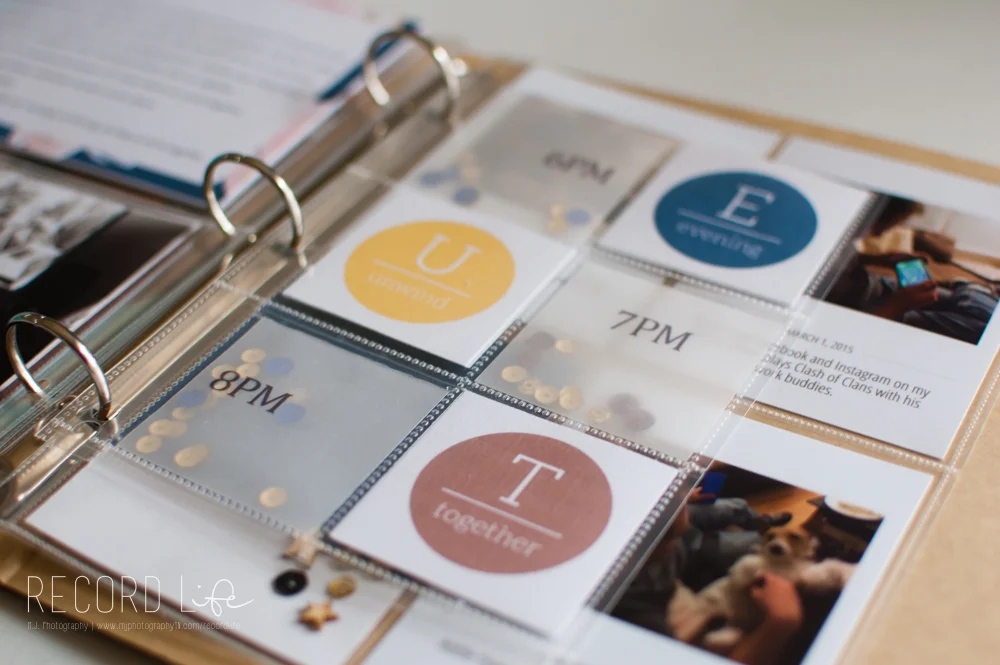 In the Evening | Project Life 2015 Pocket Page Scrapbook