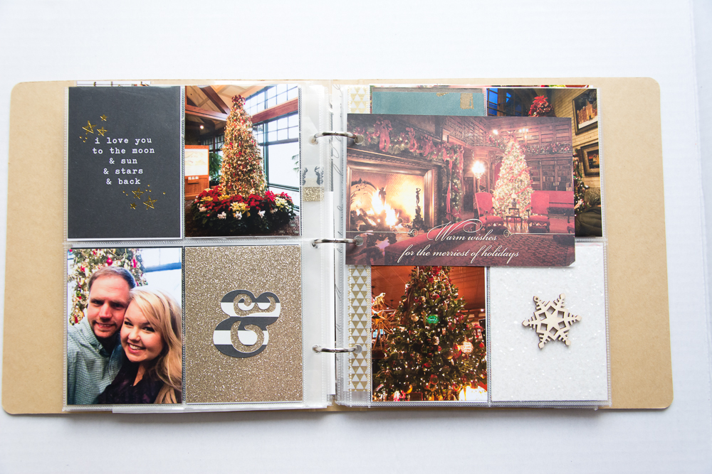  2015 December Daily® | A 6x8 Pocket Page Holiday pocket page scrapbook by Turquoise Avenue. Visit the post for a link to all products used! 