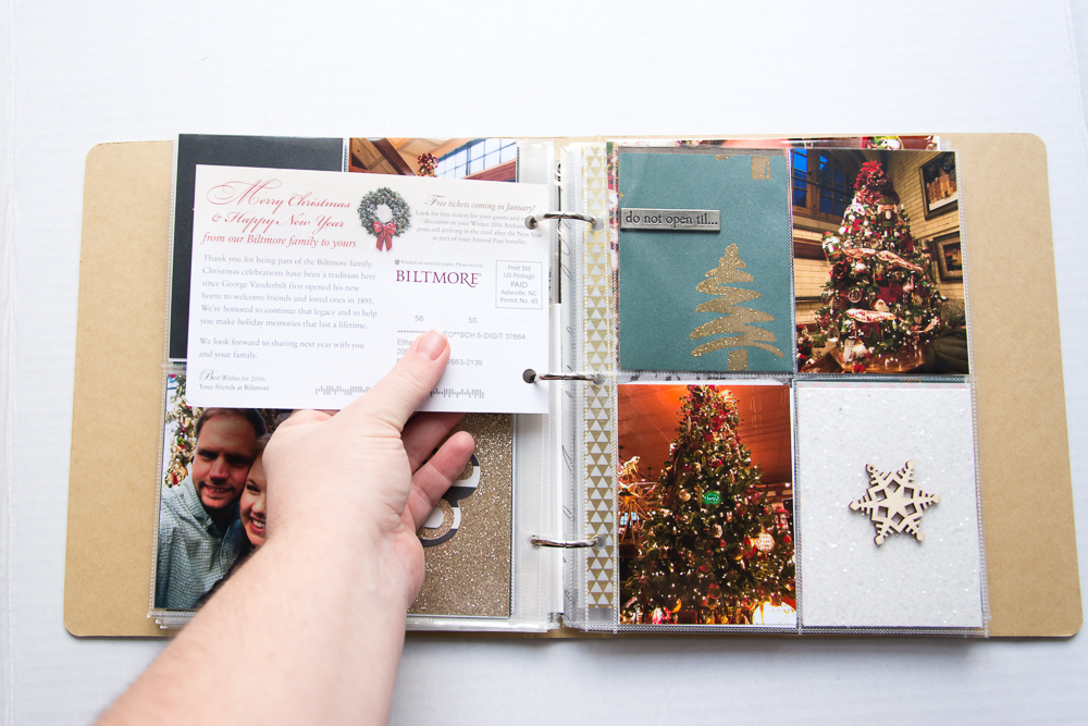  2015 December Daily® | A 6x8 Pocket Page Holiday pocket page scrapbook by Turquoise Avenue. Visit the post for a link to all products used! 