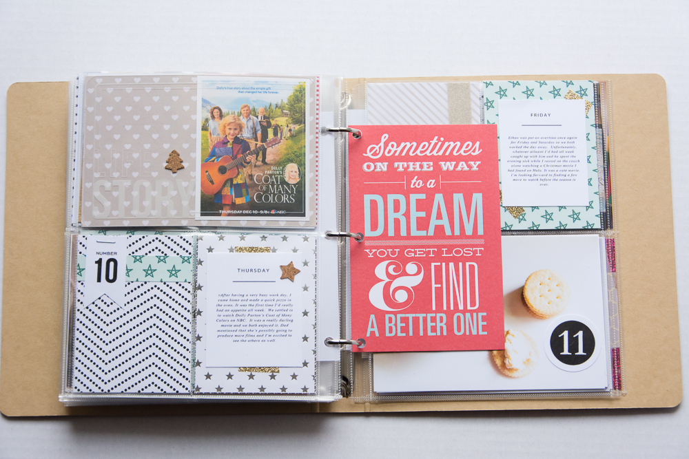 2015 December Daily® | A 6x8 Pocket Page Holiday pocket page scrapbook by Turquoise Avenue