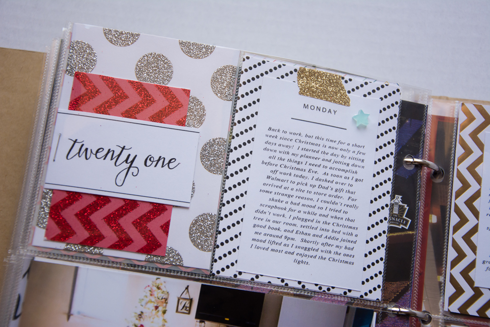  2015 December Daily® | A 6x8 Pocket Page Holiday pocket page scrapbook by Turquoise Avenue. Visit the post for a link to all products used! 