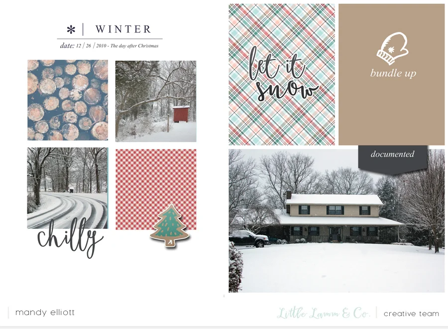 6x8 Digital Pocket Page Scrapbook Layouts feat. Woodland by Little Lamm & Co. | Memory Keeping Monday