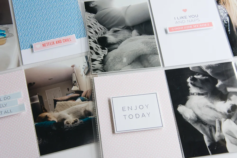 9x12 I Like You and Naps Layout | Featuring Elysian by One Little Bird Designs.