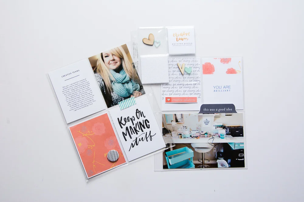 6x8 Pocket Page Layouts and Insert featuring the new Bright Ideas collection by Paislee Press