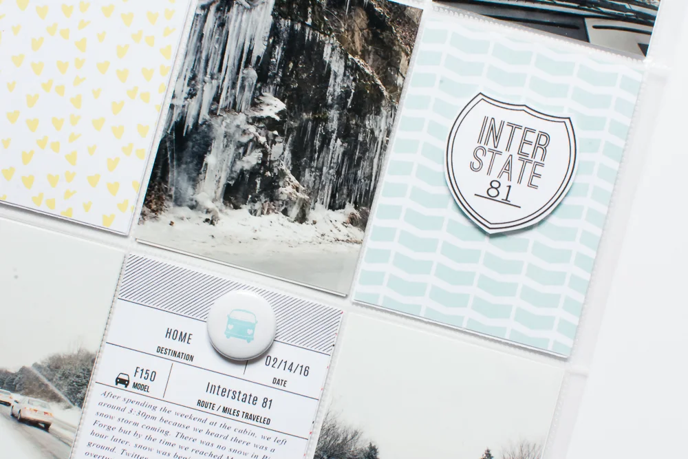 Winter Adventure | 9x12 Pocket Page Layout Featuring Designs by Paislee Press