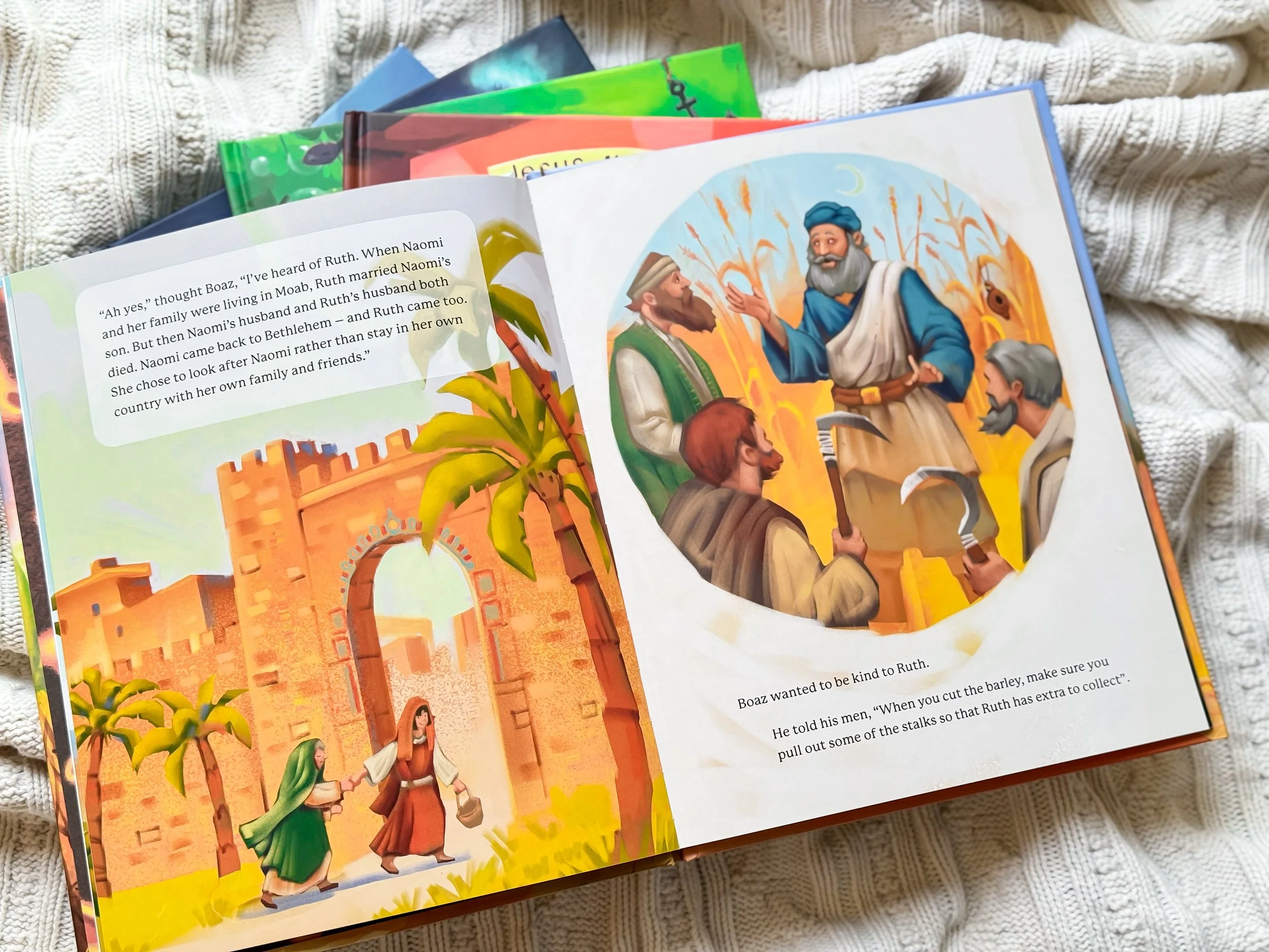 Inside Illustration of Jesus Moments Ruth by Alison Mitchell Children's Christian Book Old Testament Story