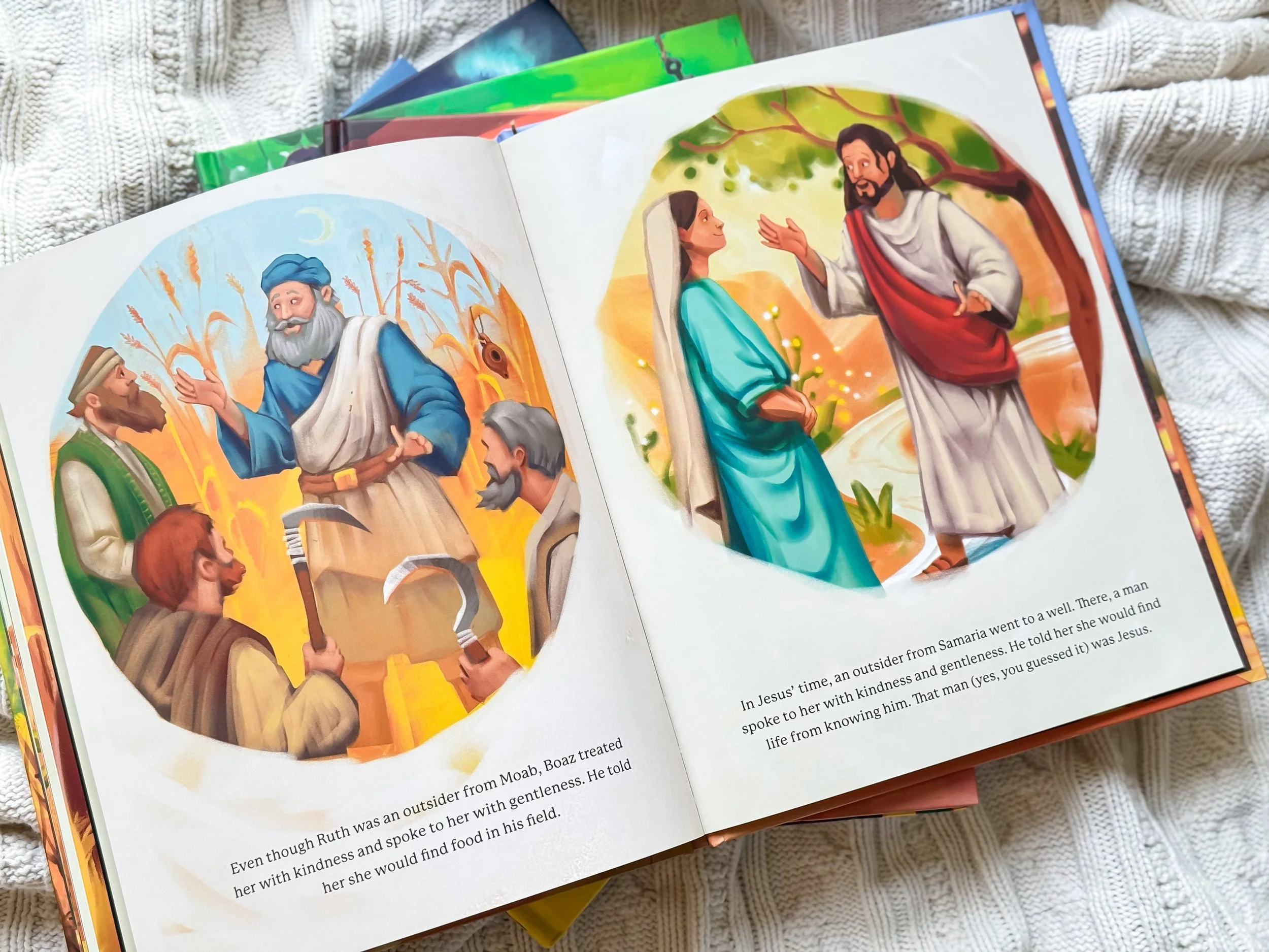 Inside Illustration of Jesus Moments Ruth by Alison Mitchell Children's Christian Book Old Testament Story