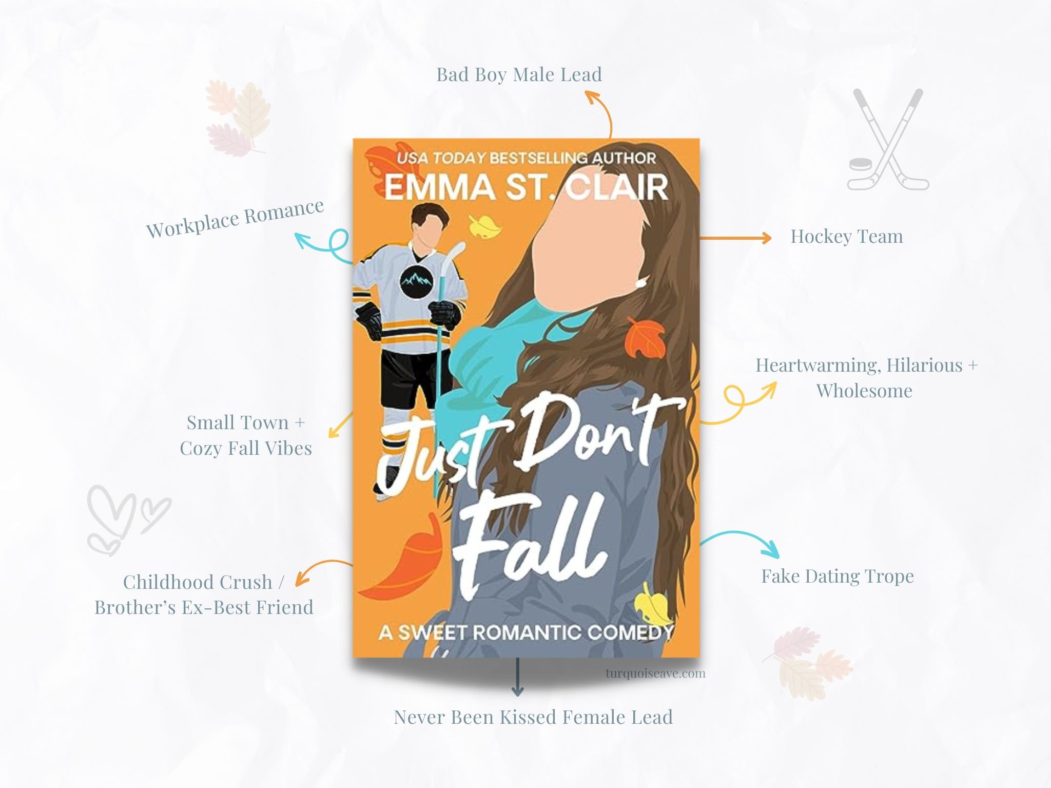 Just Don't Fall: A Fake Dating Hockey RomCom