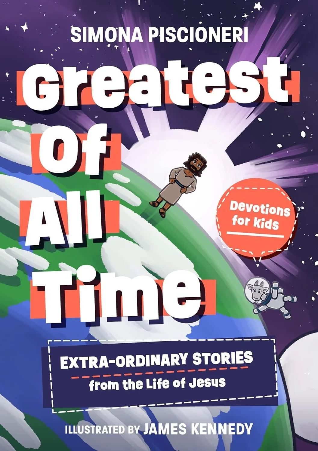 Cover Art Kids Devotion Greatest of All Time Jesus Stories Blue Green