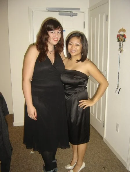 Steena & I during college