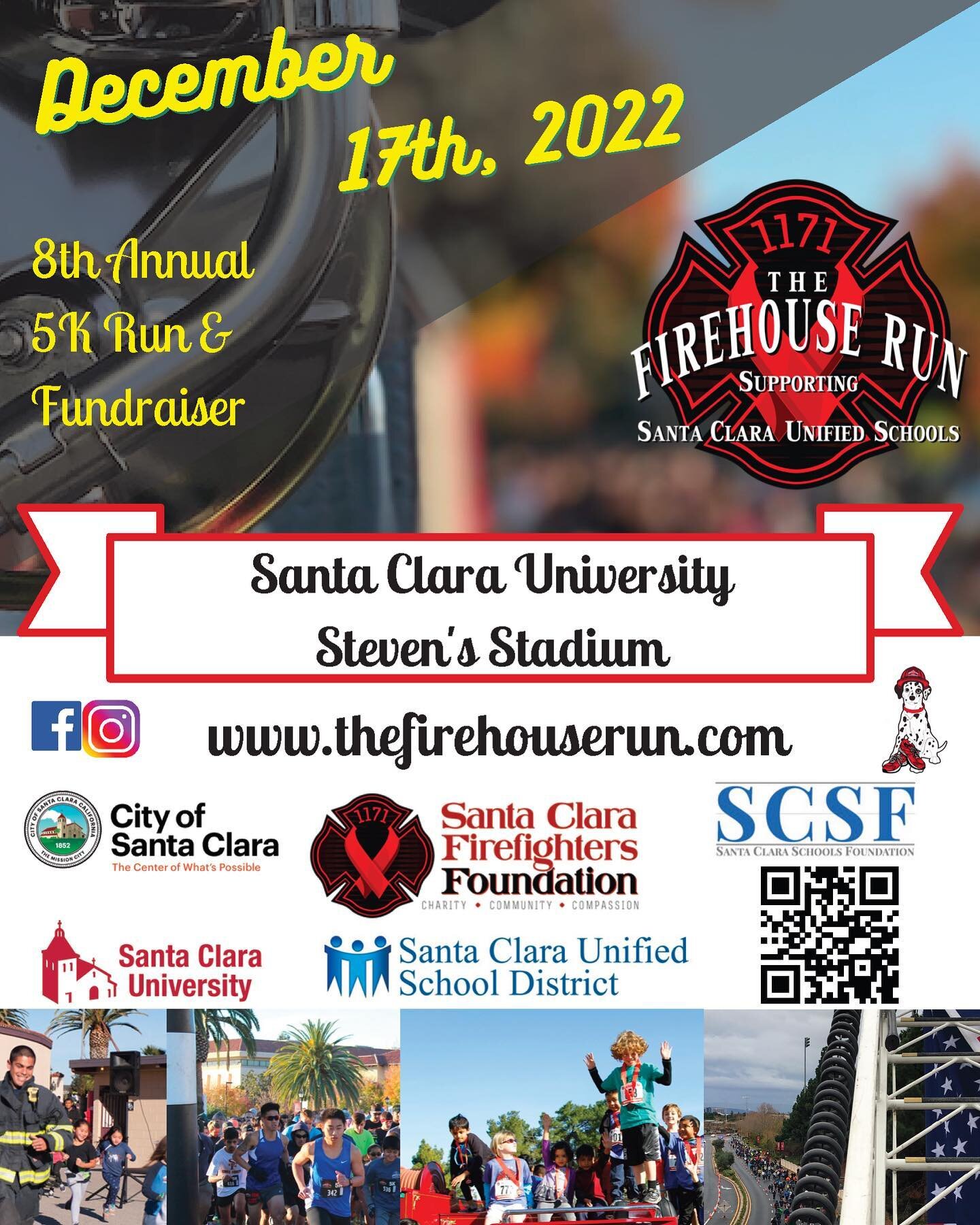 October is fire prevention month! Join us Dec 17 @santaclarauniversity Take 10% off any race registration by using code &ldquo;FIREPREVENTION&rdquo;. Visit www.thefirehouserun.com to register.