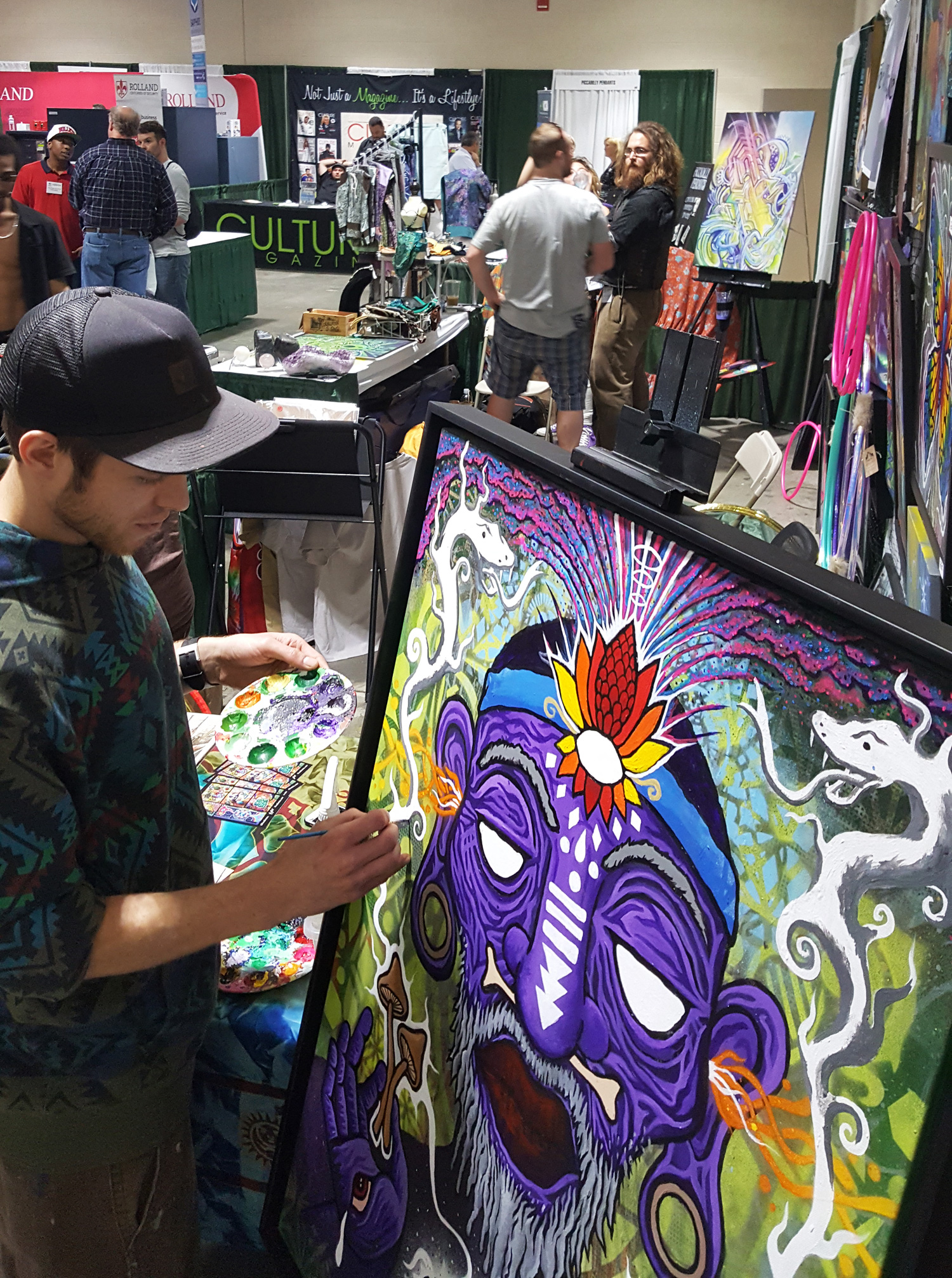 Live painting on The Witch Doctor at NECC