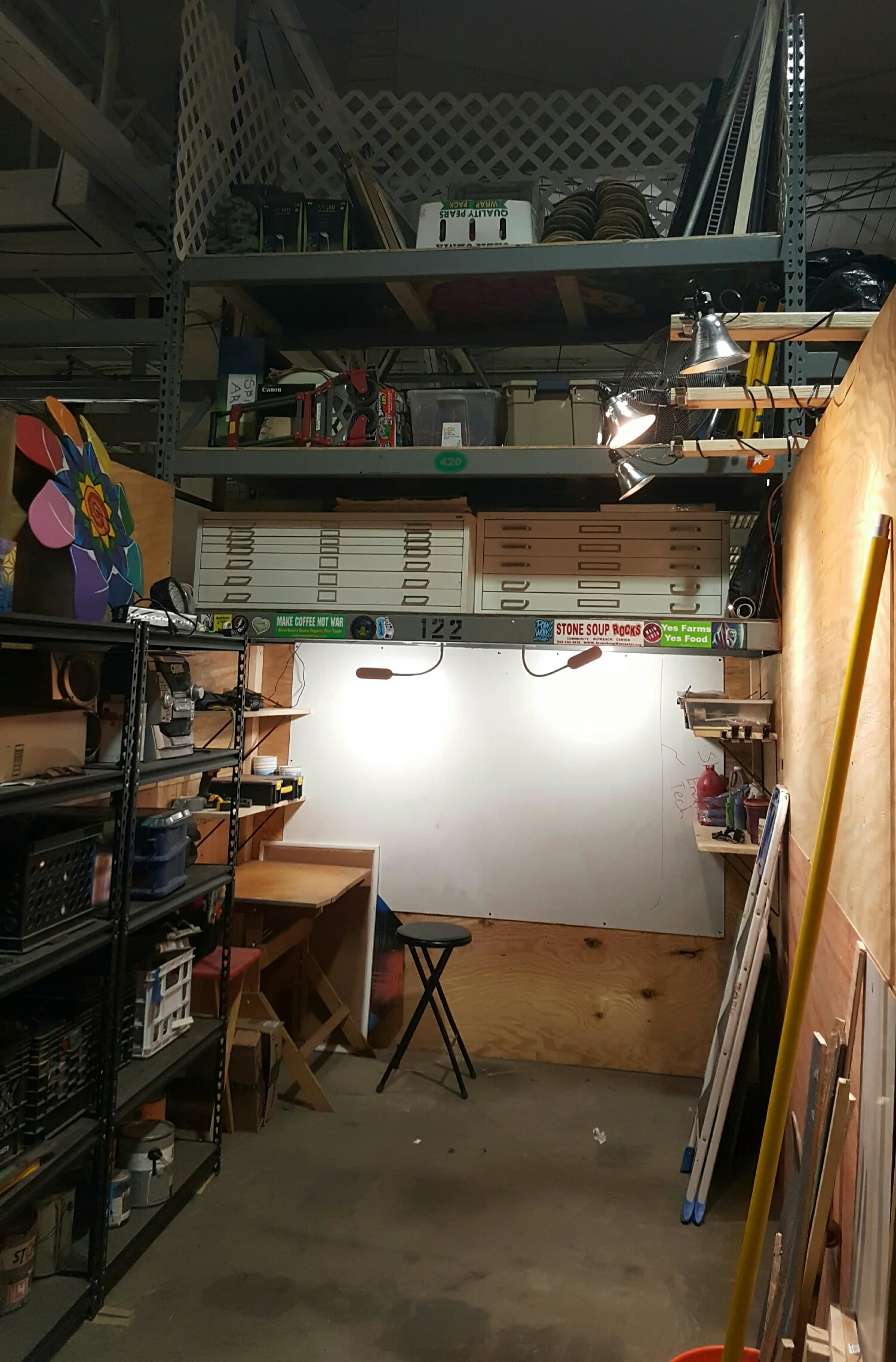 Full studio from the entrance.