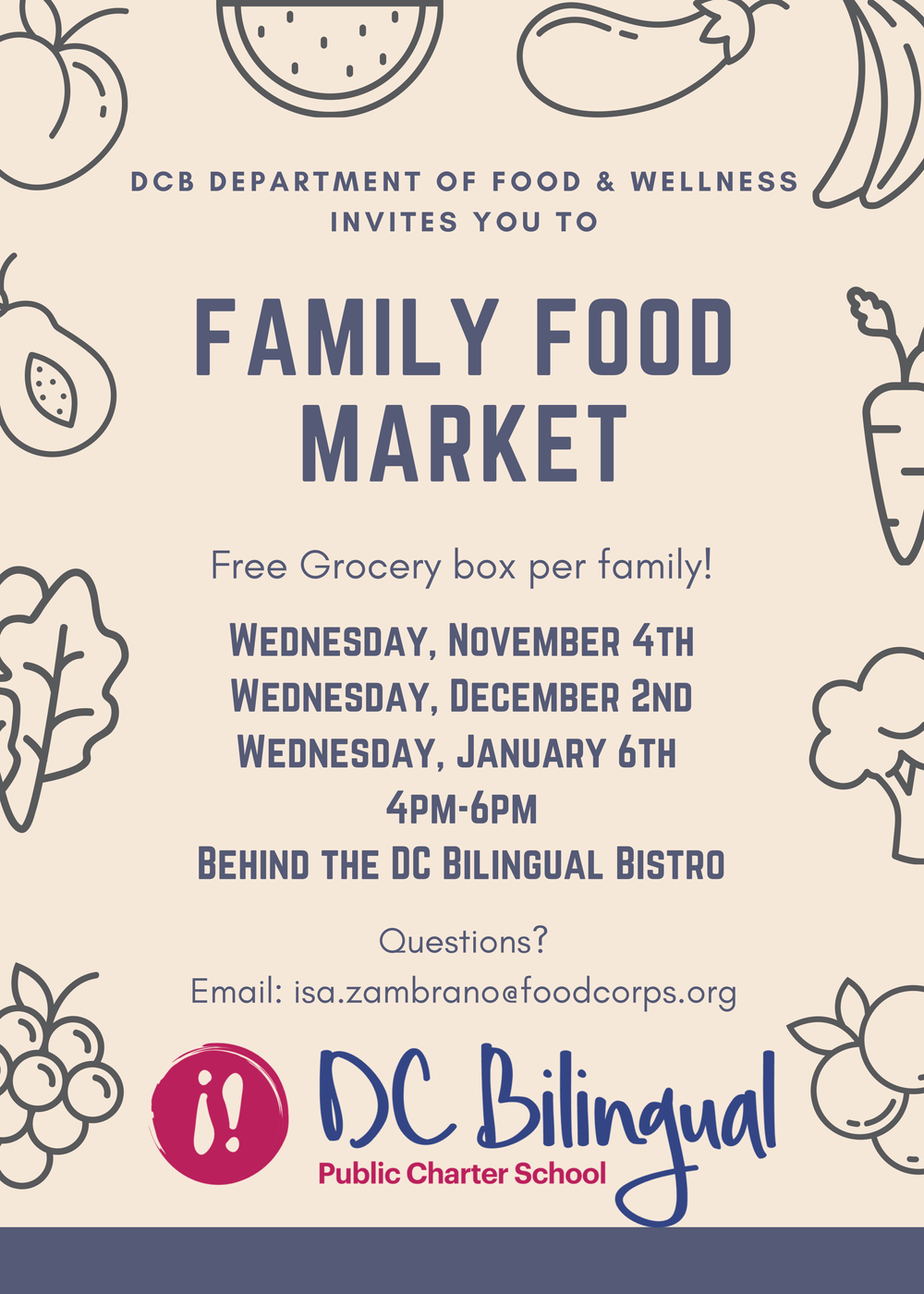 Dc Bilingual S Family Food Market Mercado Familiar City Blossoms