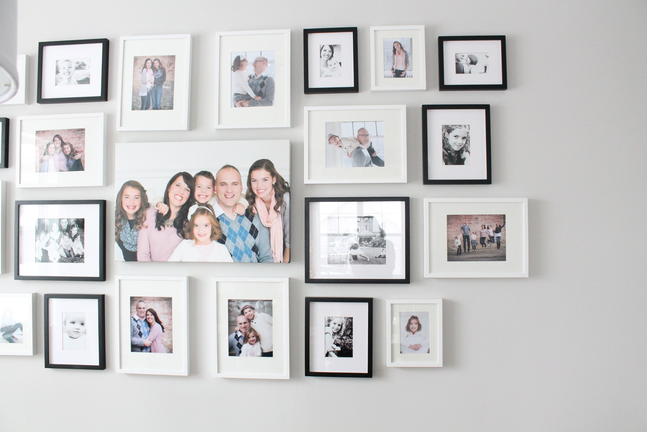 Black and White Photo Gallery Wall