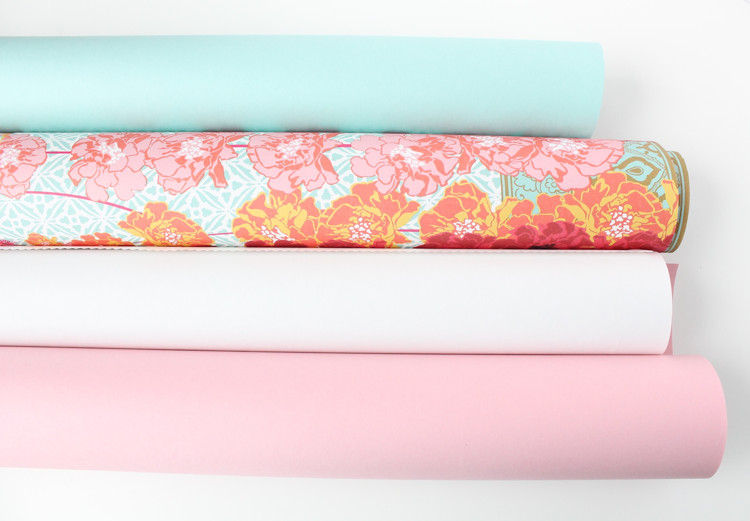 Beautiful wrapping paper from papersource.com. Perfect for wrapping presents or covering books for a pretty bookshelf.