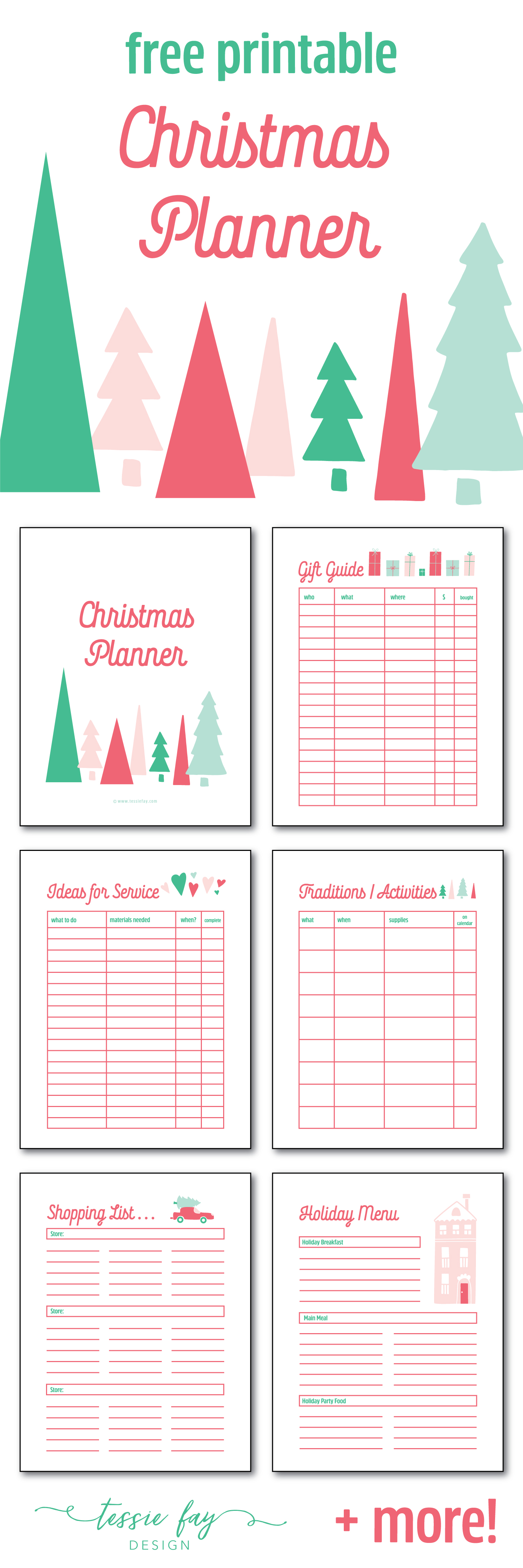 Christmas Planner Free Printable! — Tessie Fay