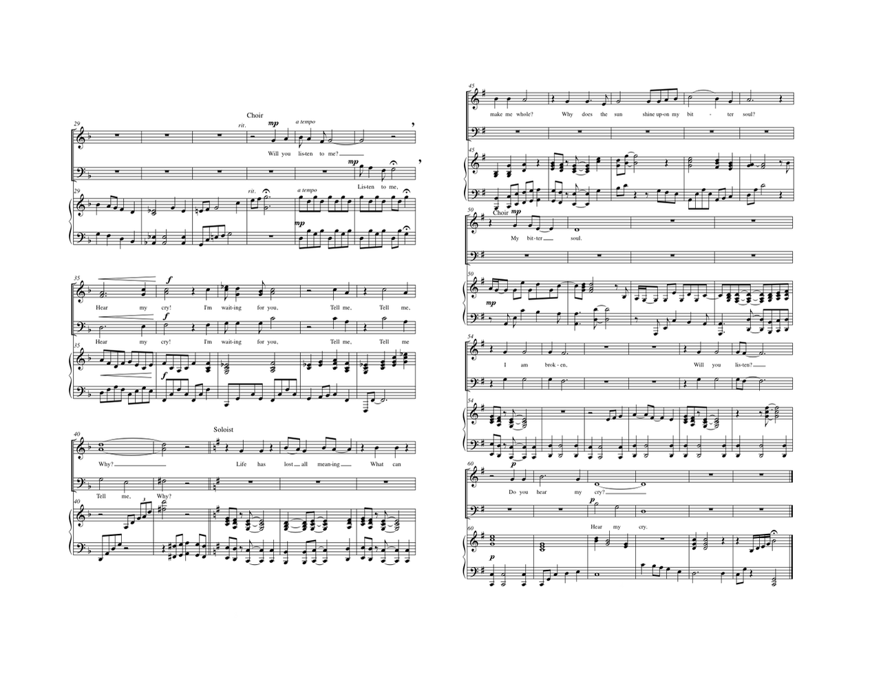 Job's Lament (SATB, alto soloist, piano)