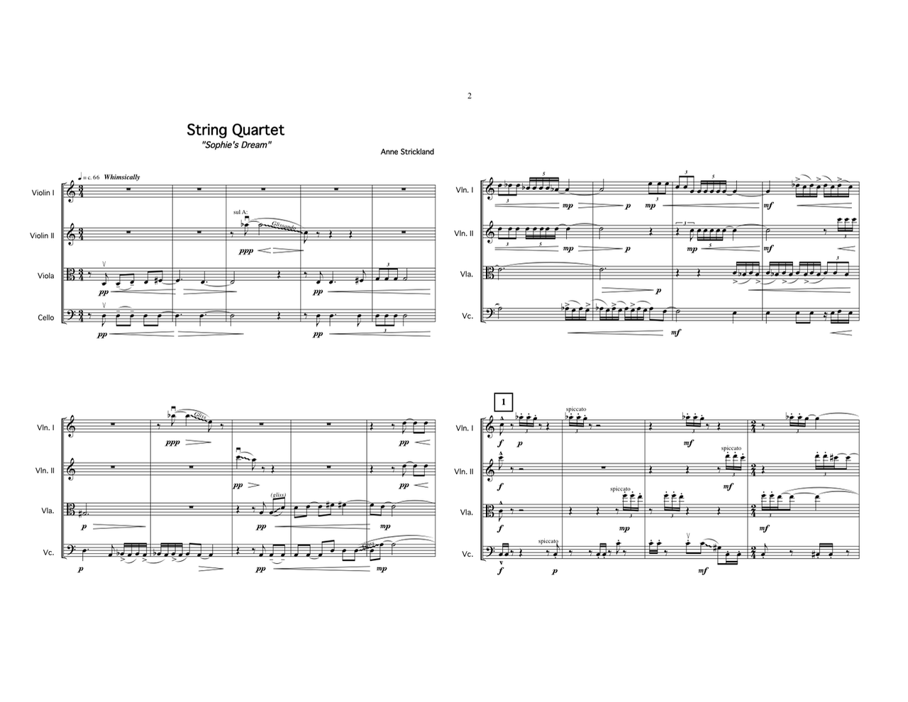 Sophie's Dream (string quartet)