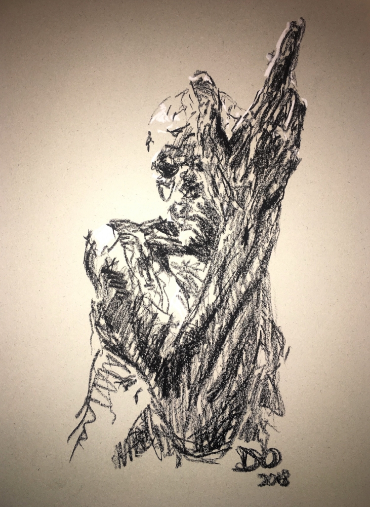 “Pierre de Wissant in Rodin’s ‘Les Bourgeois de Calais’ at the British Museum” (2018)