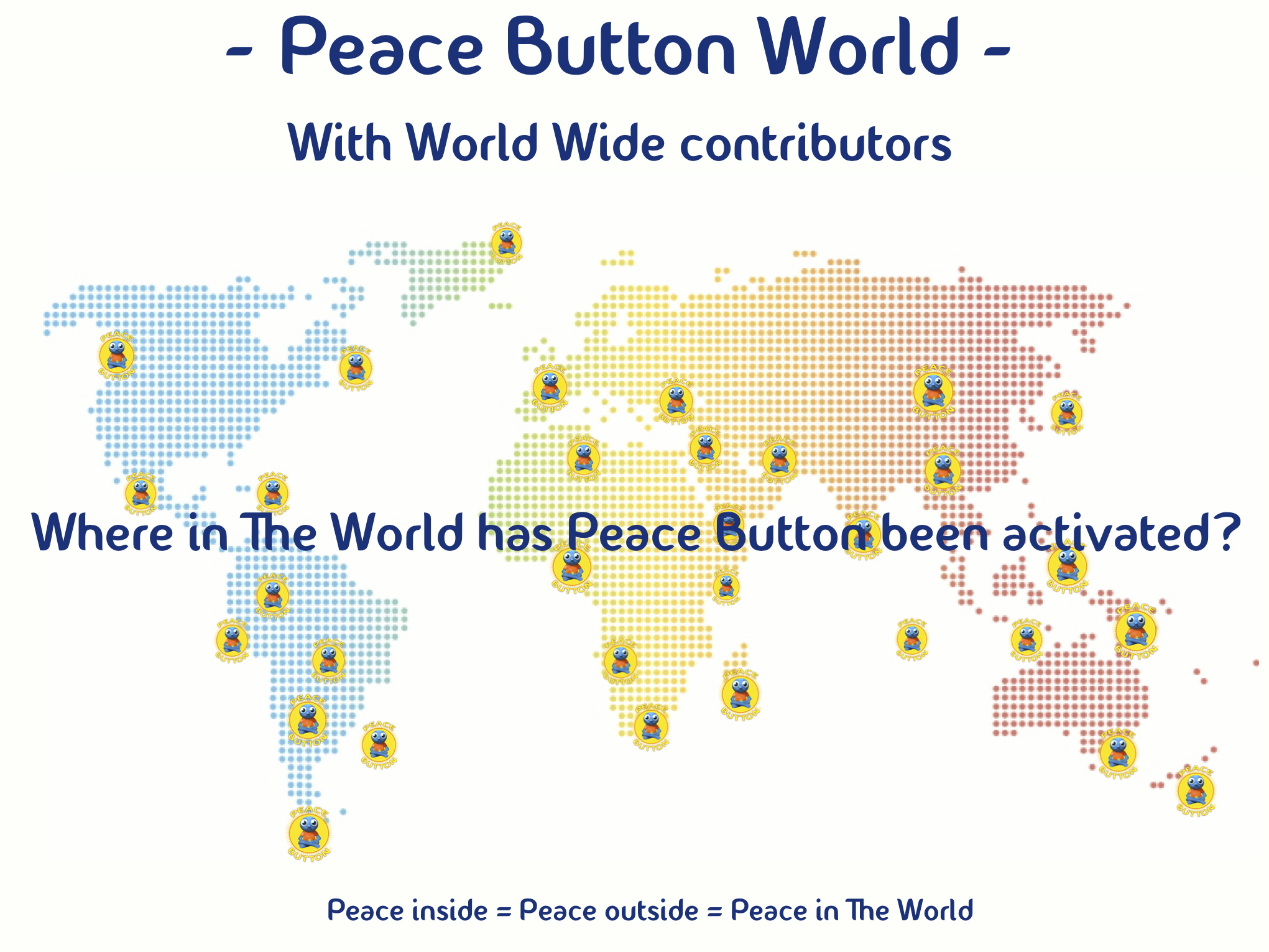 Imagine Peace Button spreading world wide...
