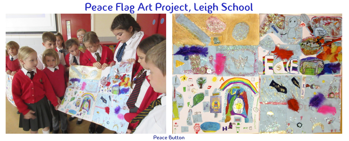 Peace Flag Art Project, Leigh School