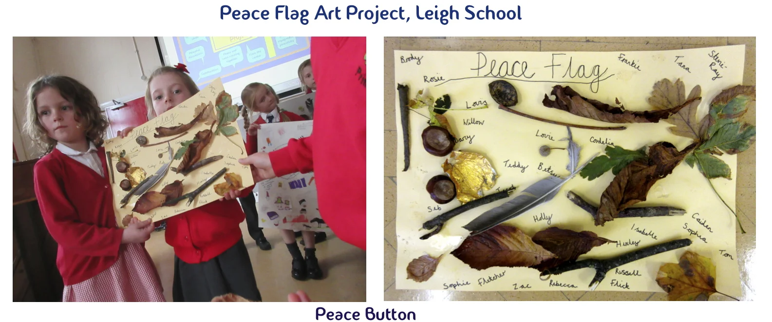Peace Flag Art Project, Leigh School