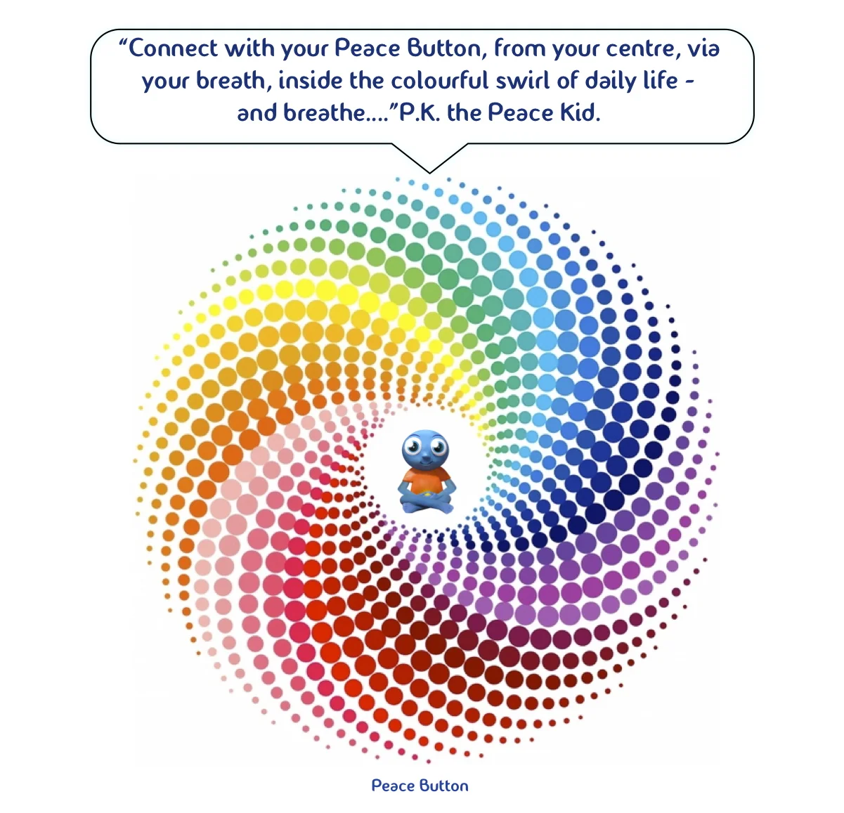 Colourful swirl of life