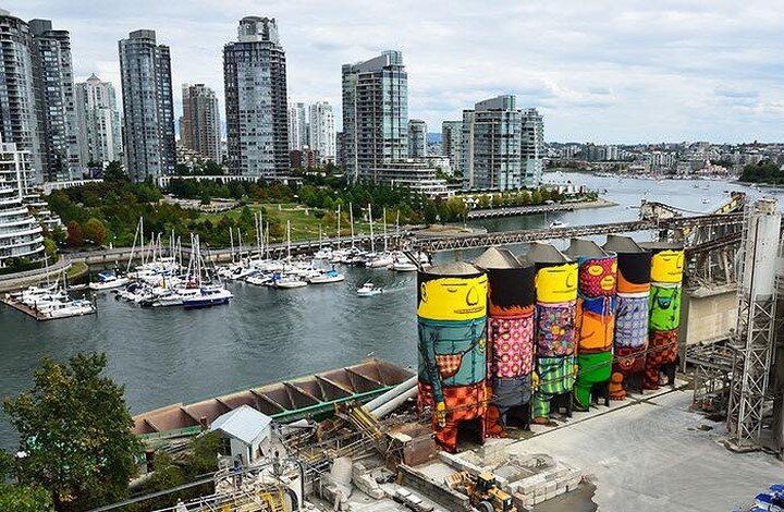 Brazilian twin brothers, Gustavo and Otavio Pandolfo, team up as usual to engage in the Biennale&rsquo;s Open Air Museum in Vancouver. The twins wanted to express their ideas on walls that showed the relationship between land and water. For this, the