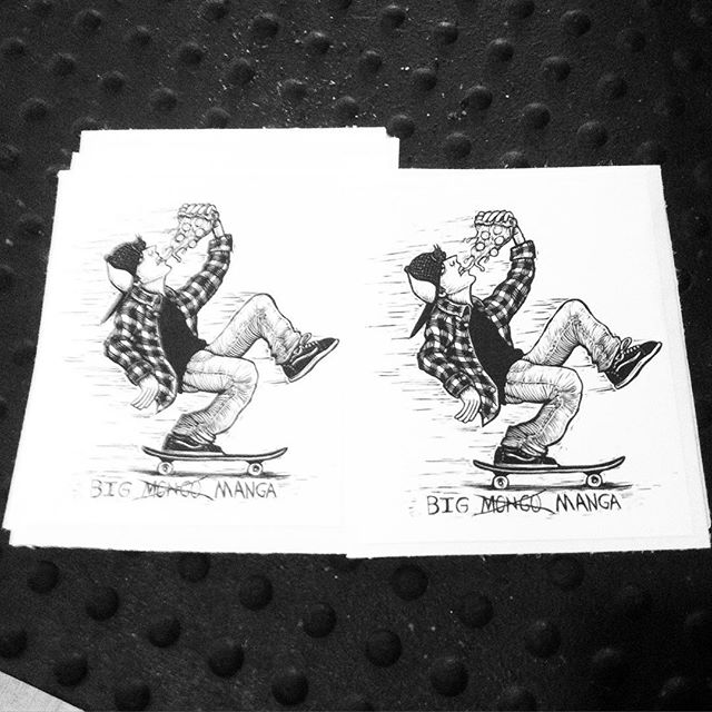 Custom printing samples for @bigmangacrew #printweiser #promo #stickerprinter #stickys