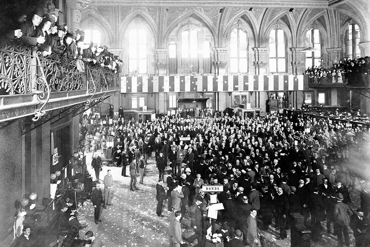 Vintage photo of the New York Stock Exchange