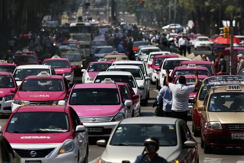 From Google Images: Taxis and Traffic in Mexico City