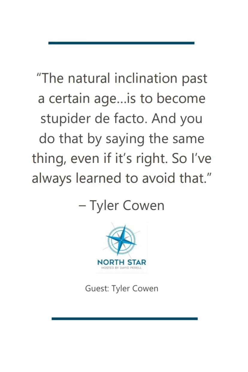 Tyler Cowen Production Function David Perell