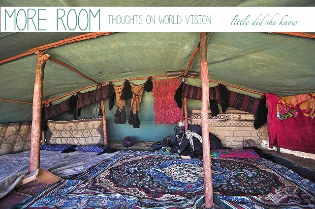 More Room: thoughts on World Vision