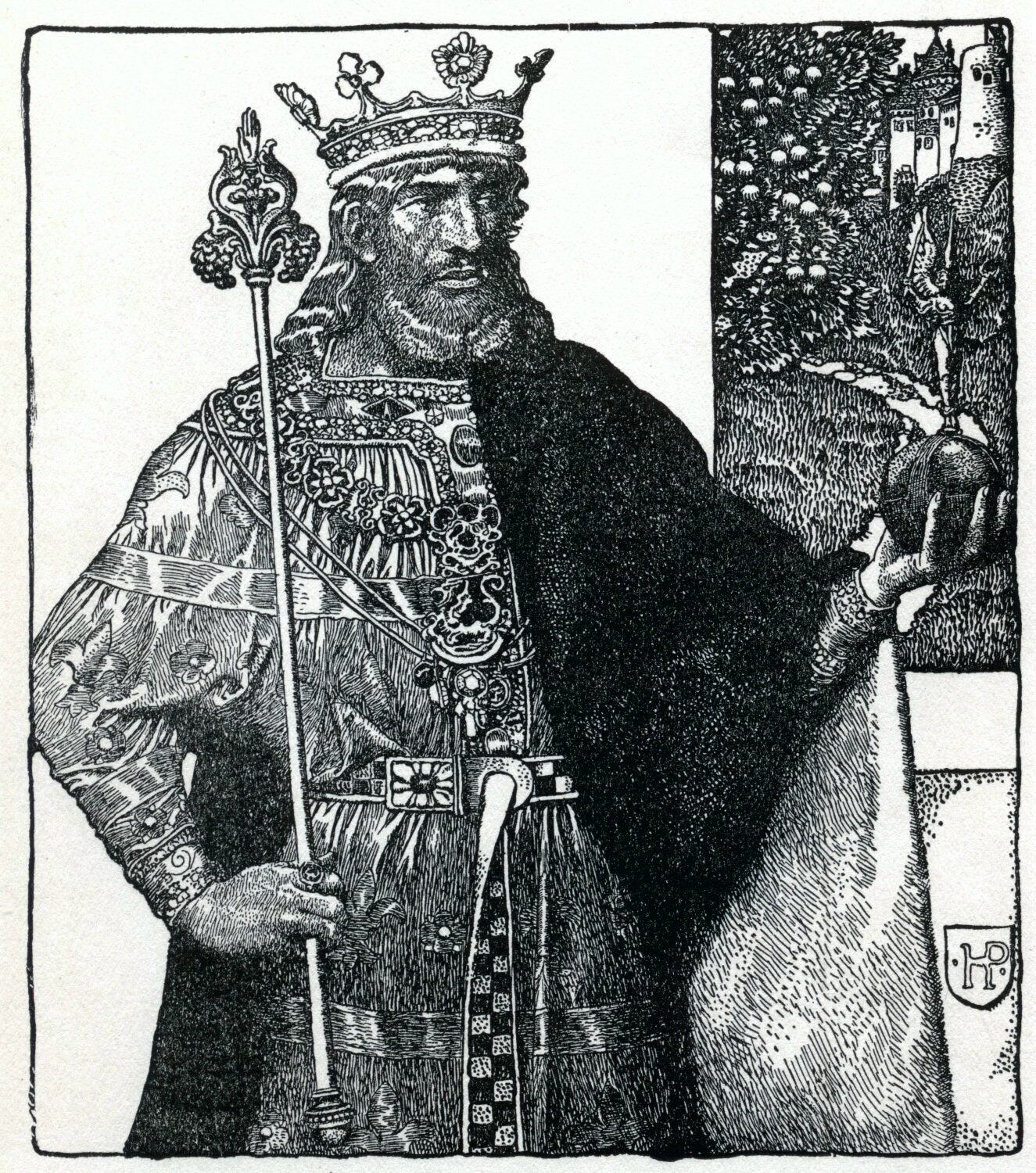 King Arthur by Howard Pyle from The Story of King Arthur and his Knights, 1903