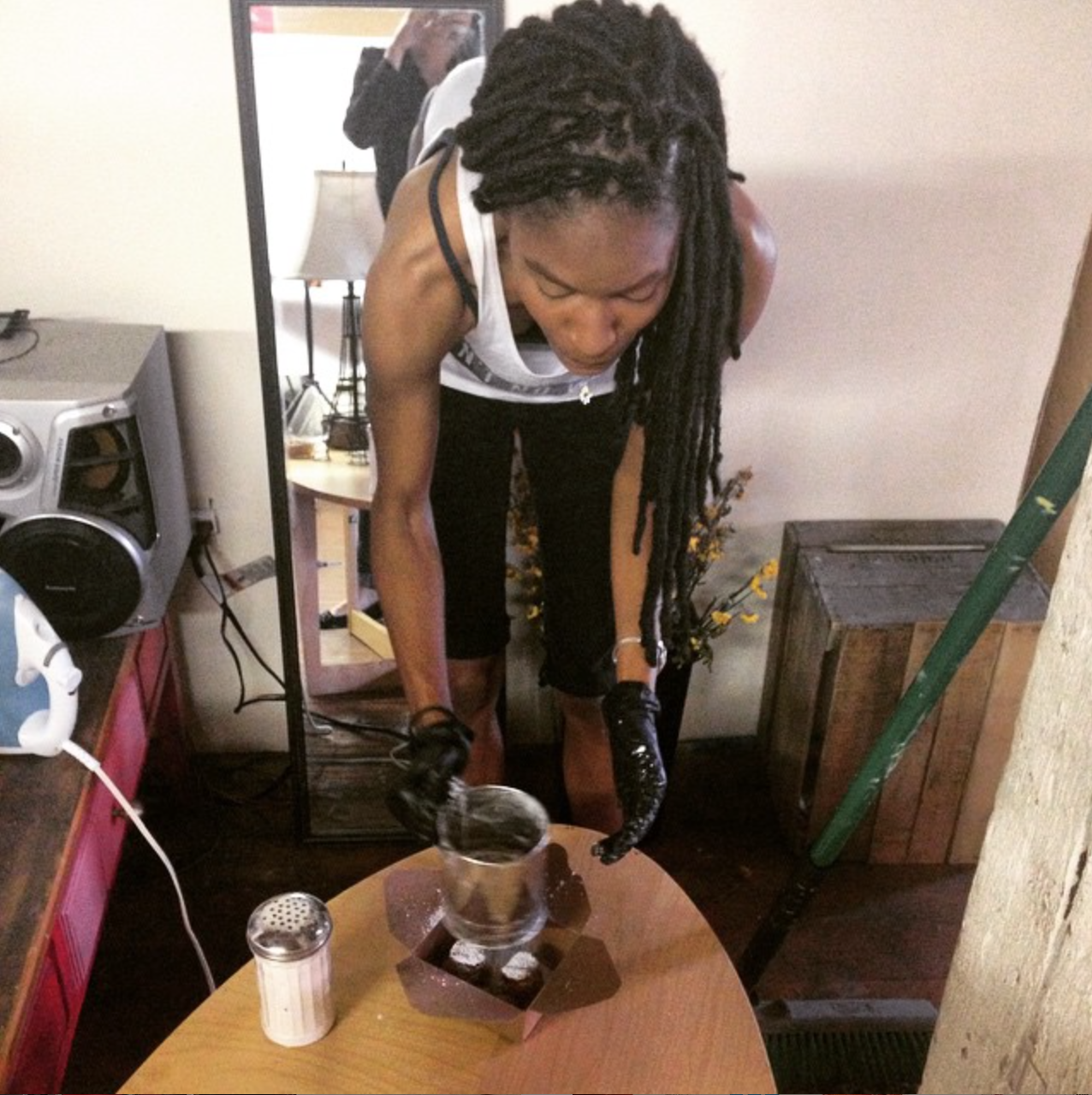 @karmapop_bmore preparing one of her sweet treats from today's shoot! Check out #thejuneissue to see what wonders she makes!.png