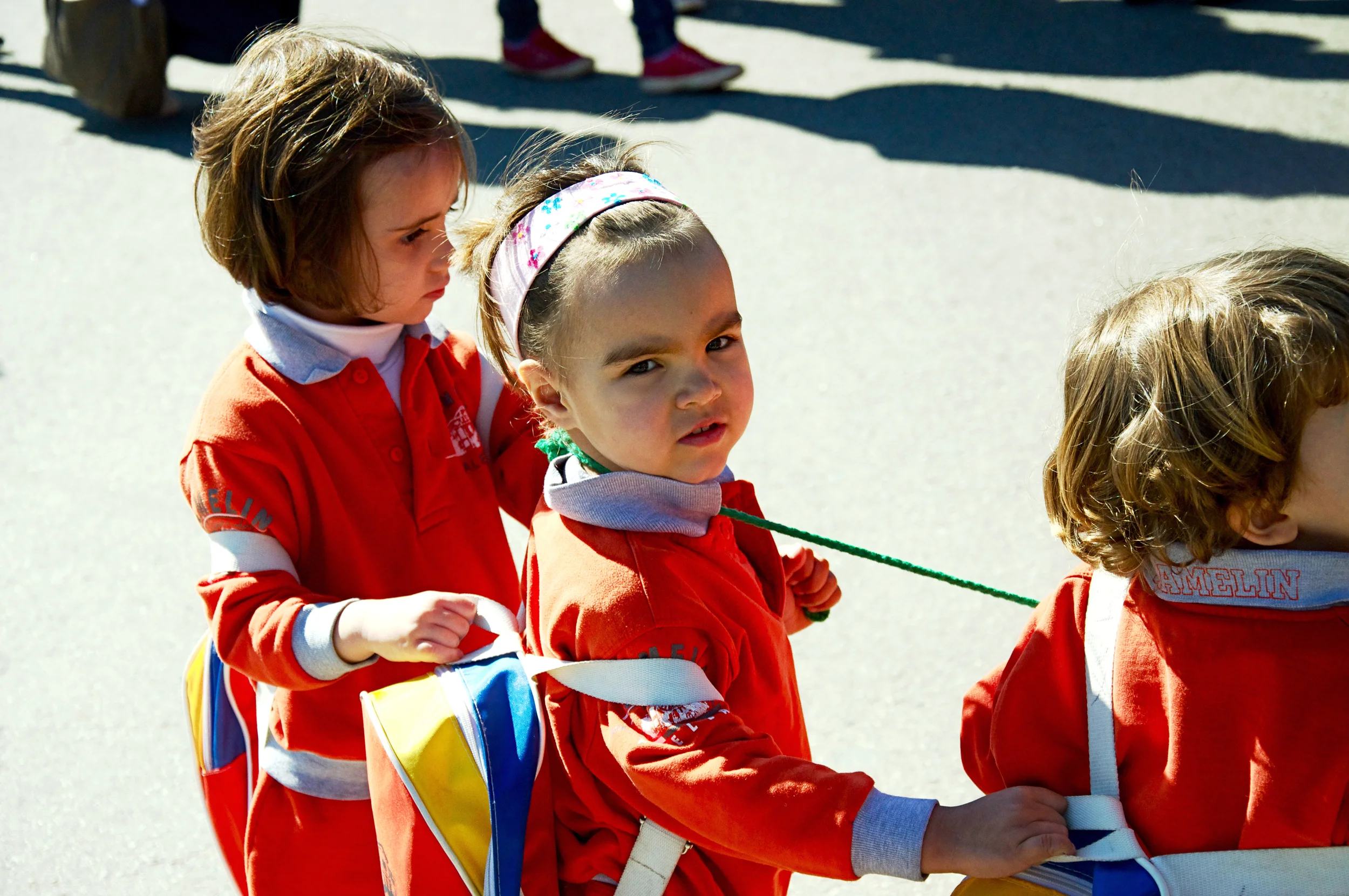 little girls on leash in Spain.jpg