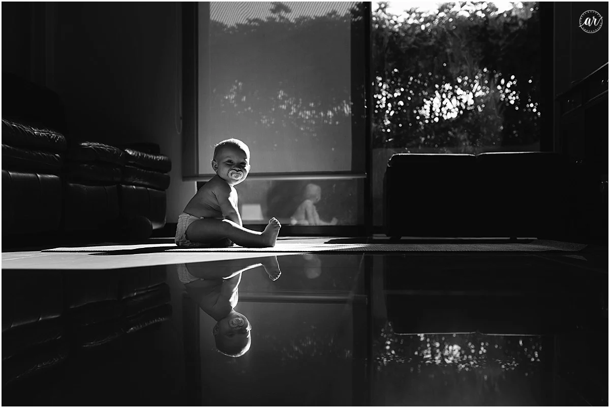 Oh good, Maddie is back. "Kenzie is sitting on the table." 