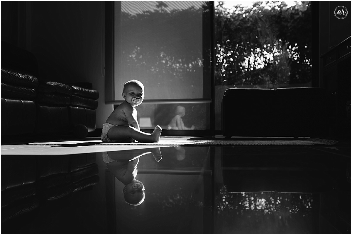Oh good, Maddie is back. "Kenzie is sitting on the table." 