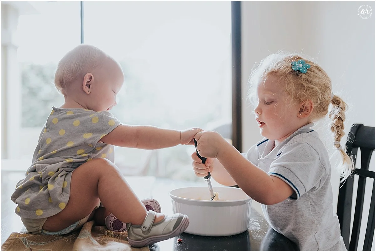 You can take a turn, and then I get it back! Makin cookies!
