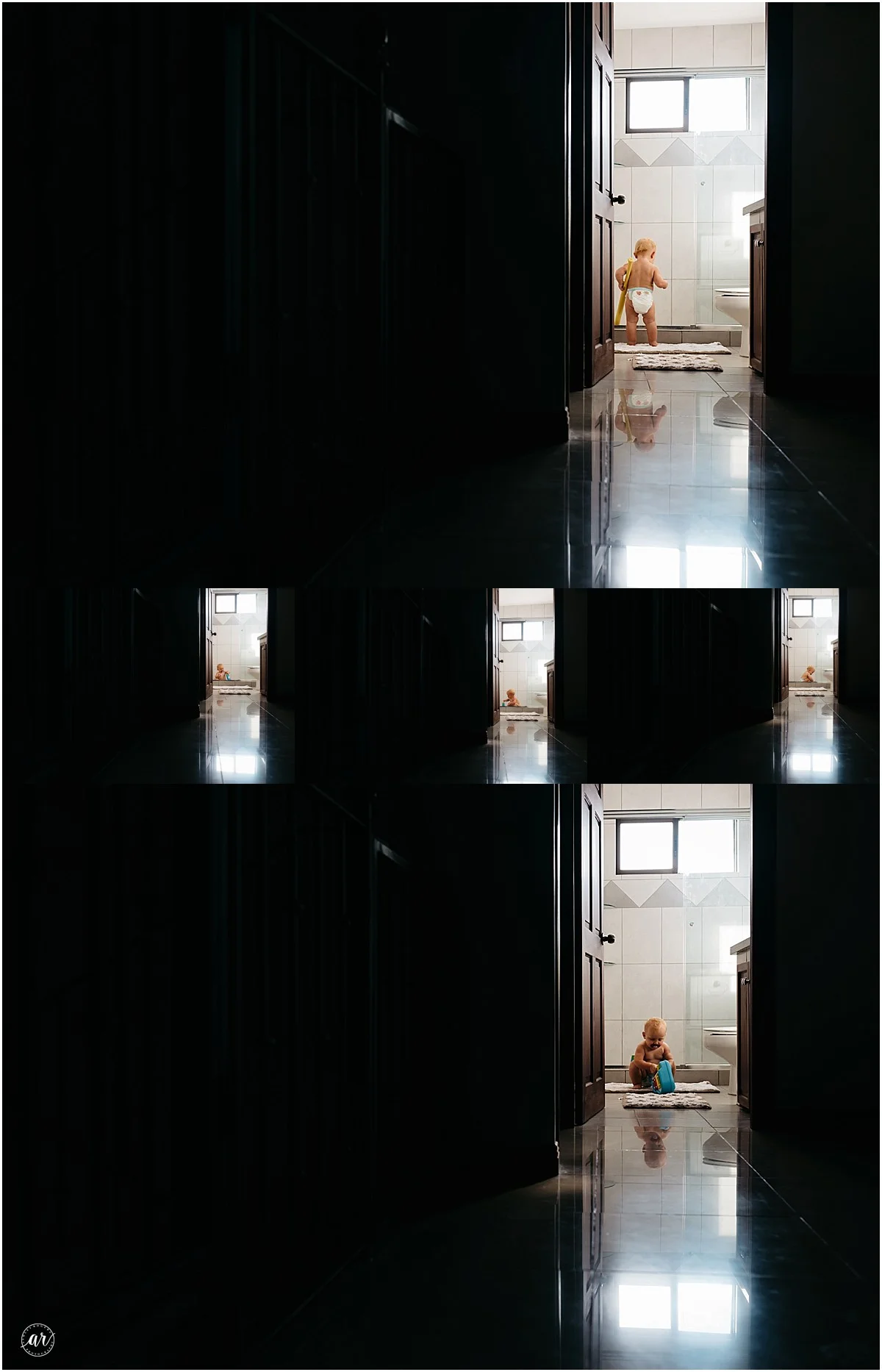 Kenzie is carrying my lunchbox. 