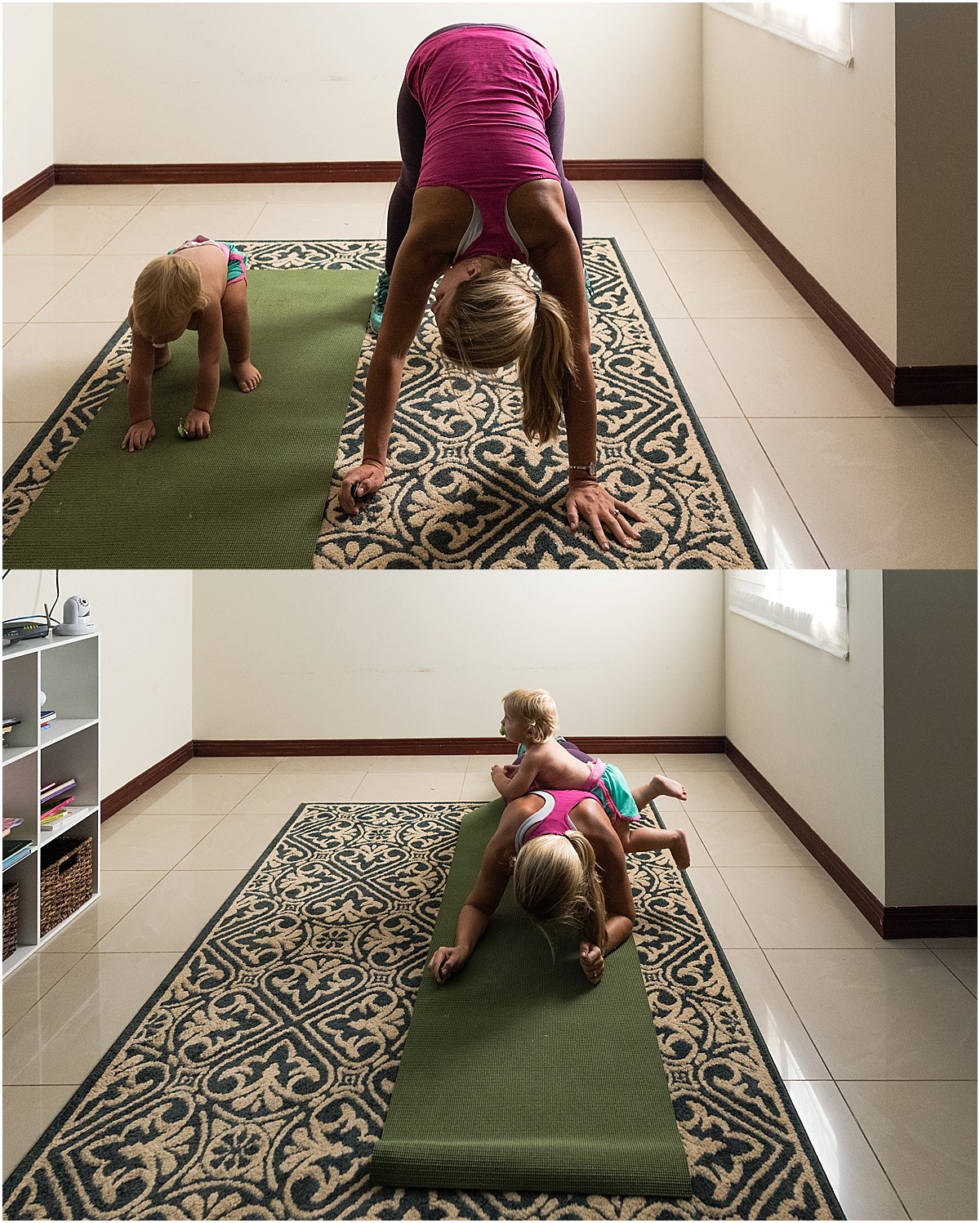 This is my life, by the way. I workout every morning and I have the "best" workout buddy. Clearly.... 