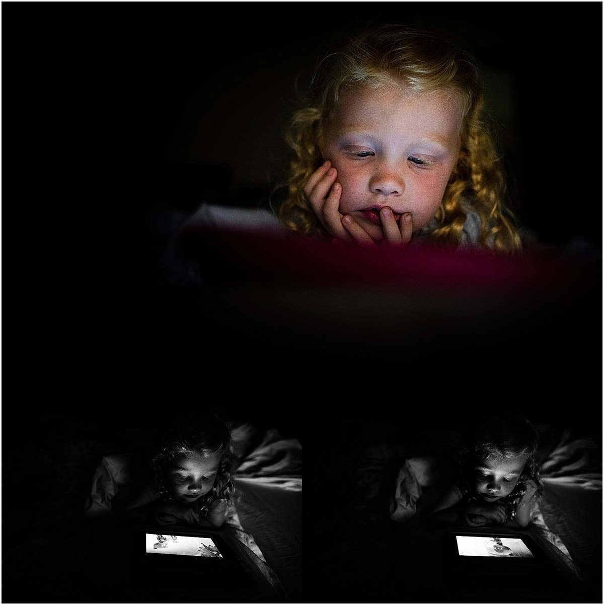 In my house, screen time has been happening a lot more frequently than it should. But when we were about to end our day and I still didn't have a decent 366 image, I went with it (and i'm glad I did). 