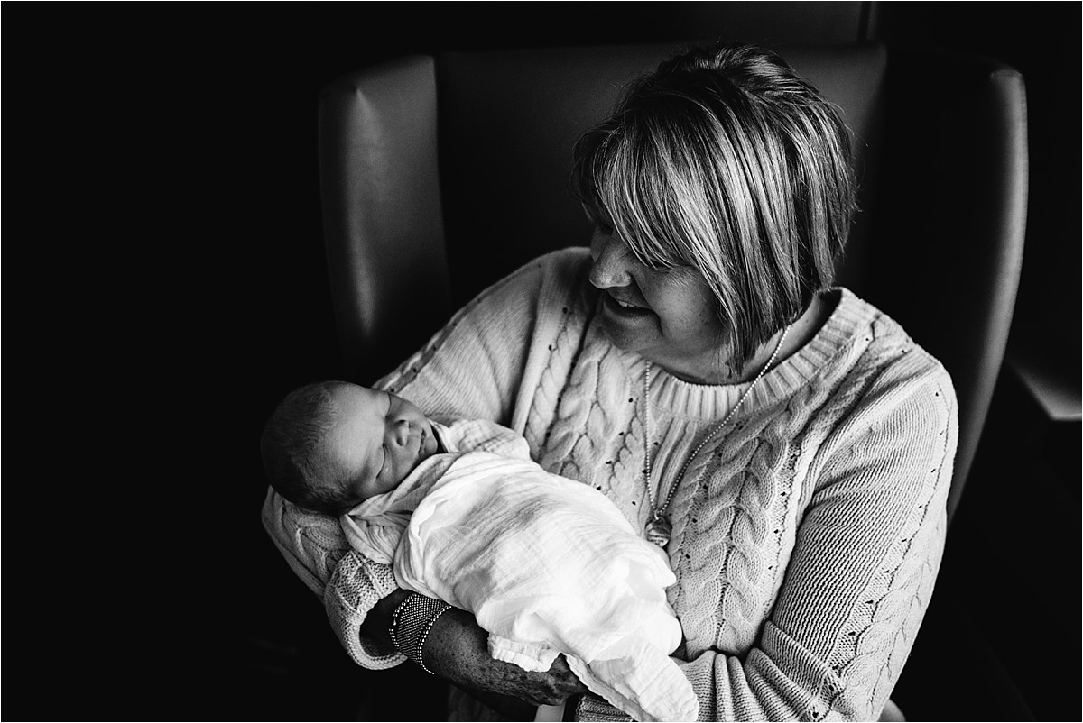 Grandma and her grandson in hospital | Orlando Newborn Photographer