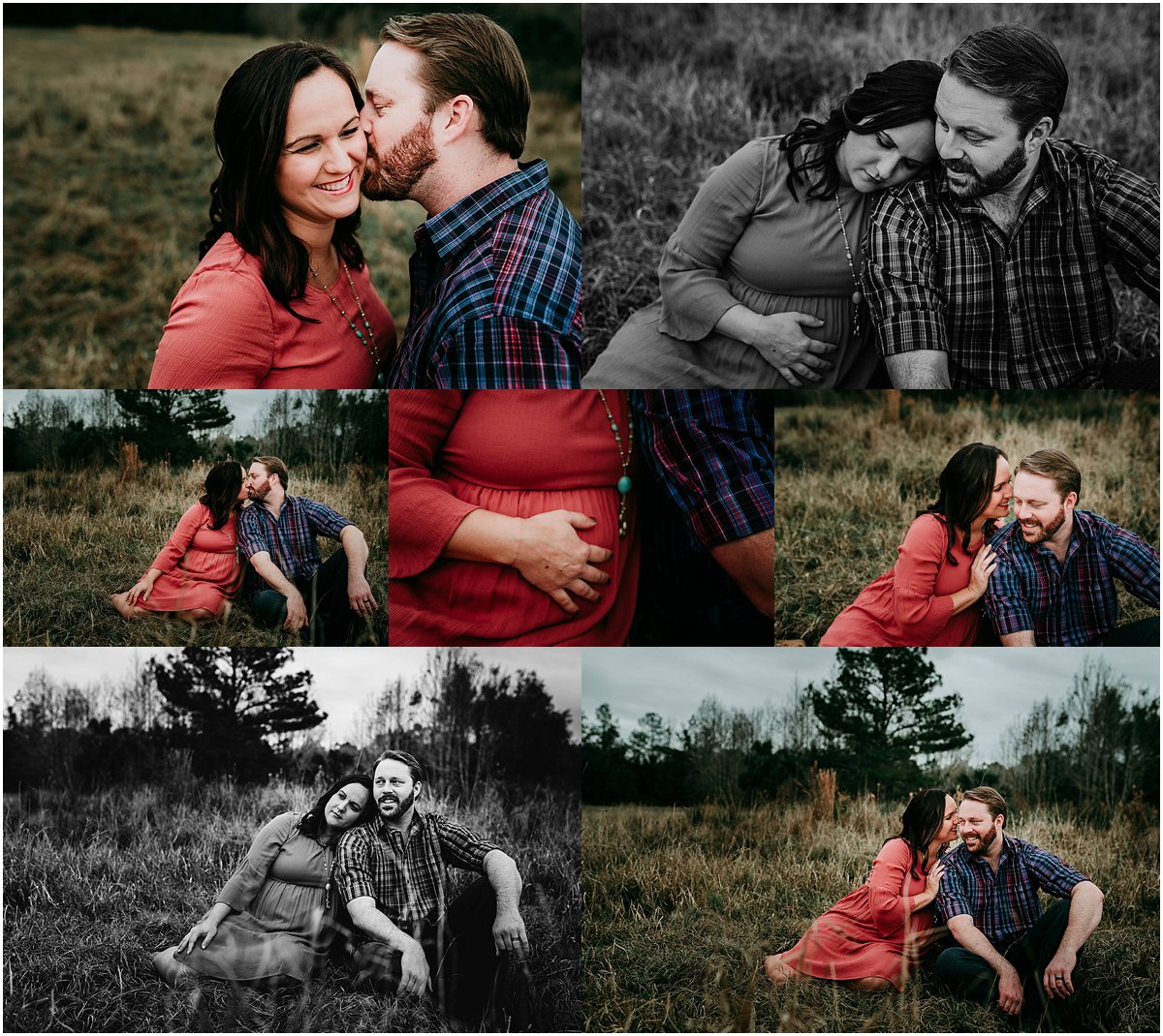 Couples photography session - pregnant mother with hands on her belly | Orlando Newborn and Maternity Photographer