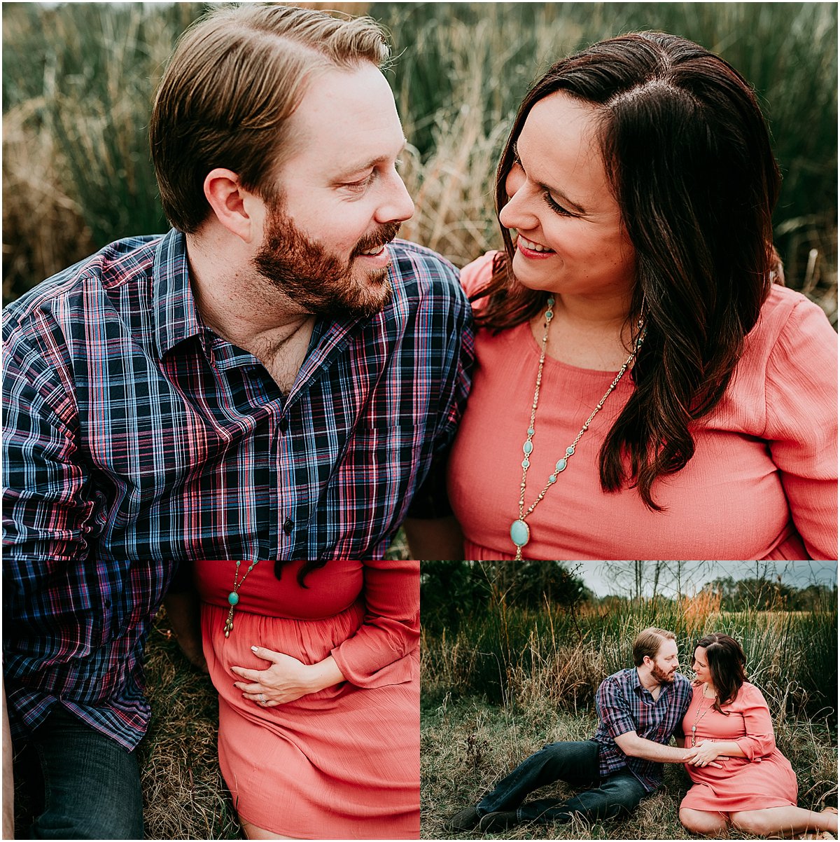 Expecting parents admiring each other while waiting for baby to arrive | Orlando newborn and maternity photographer
