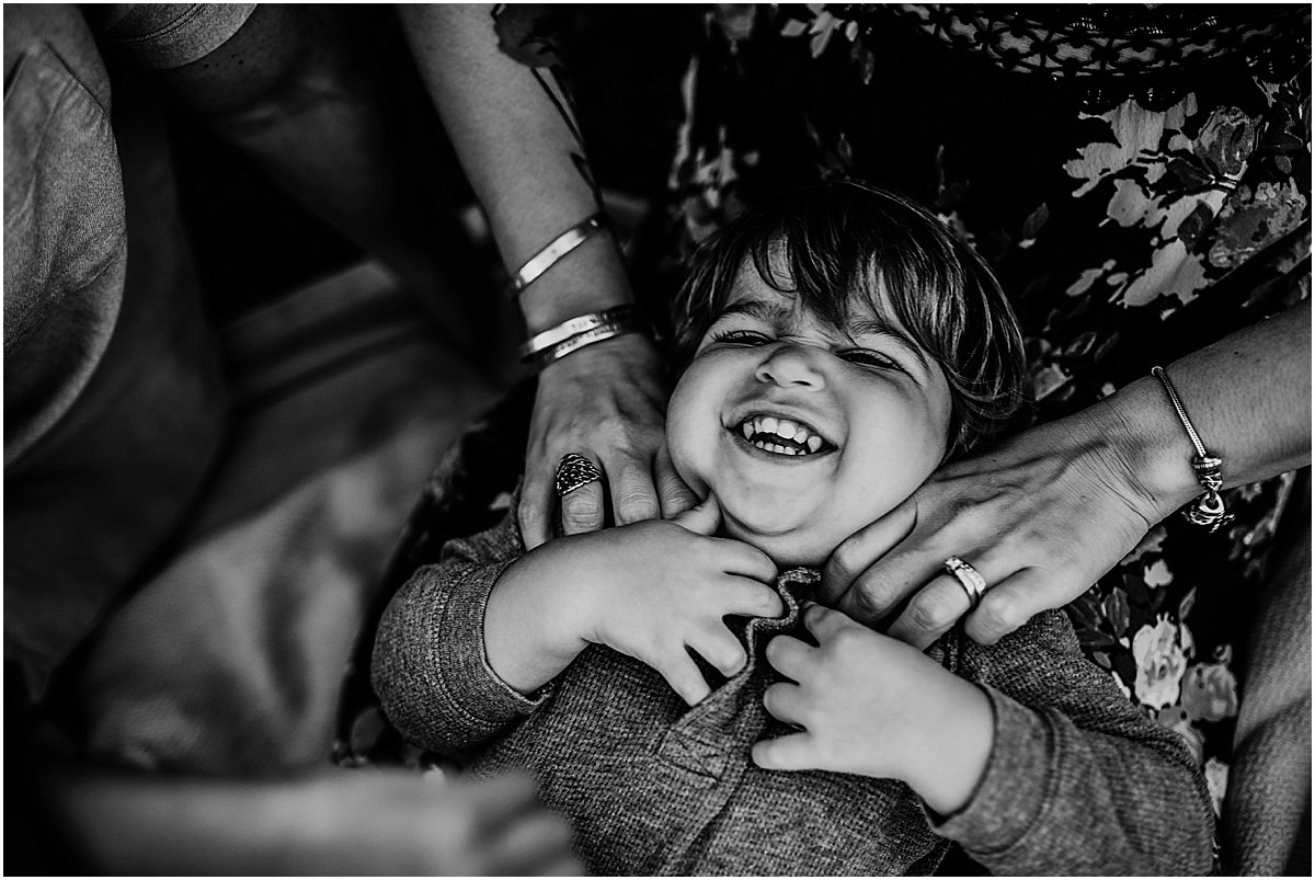 Toddler getting tickled | Central Florida Family Photographer