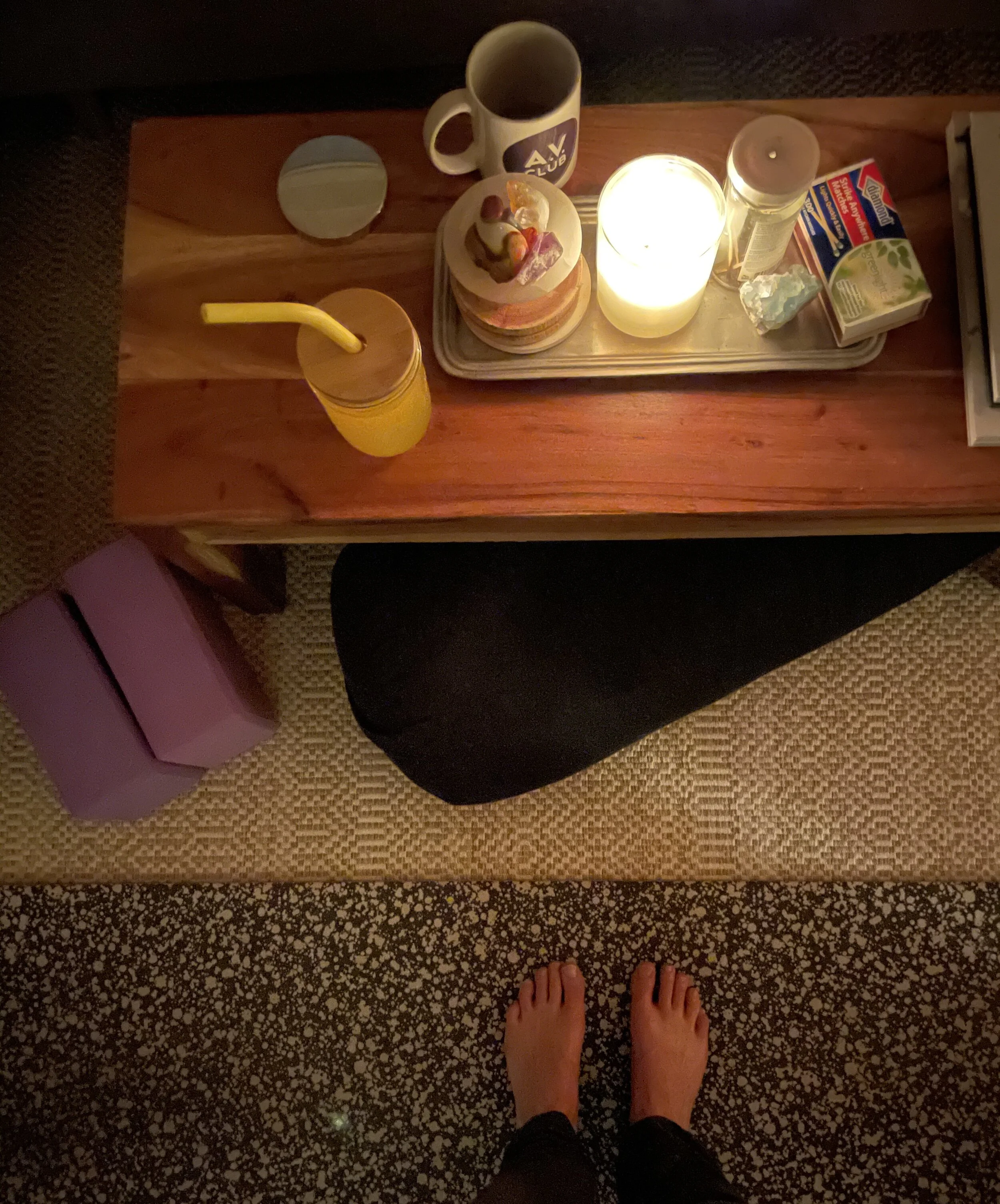 The anatomy of a home yoga practice. 
